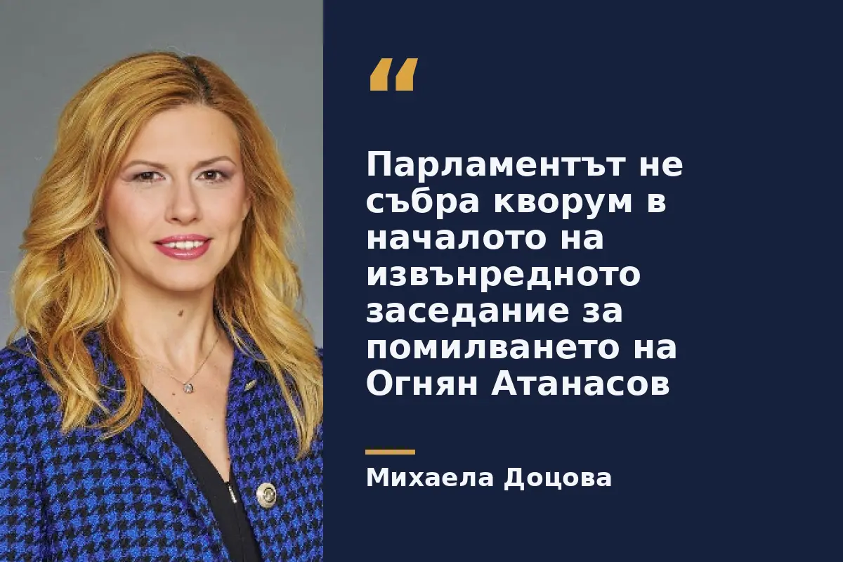 НС не събра кворум за извънредното заседание за помилването на Огнян Атанасов
